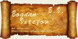 Bogdan Vitezov vizit kartica